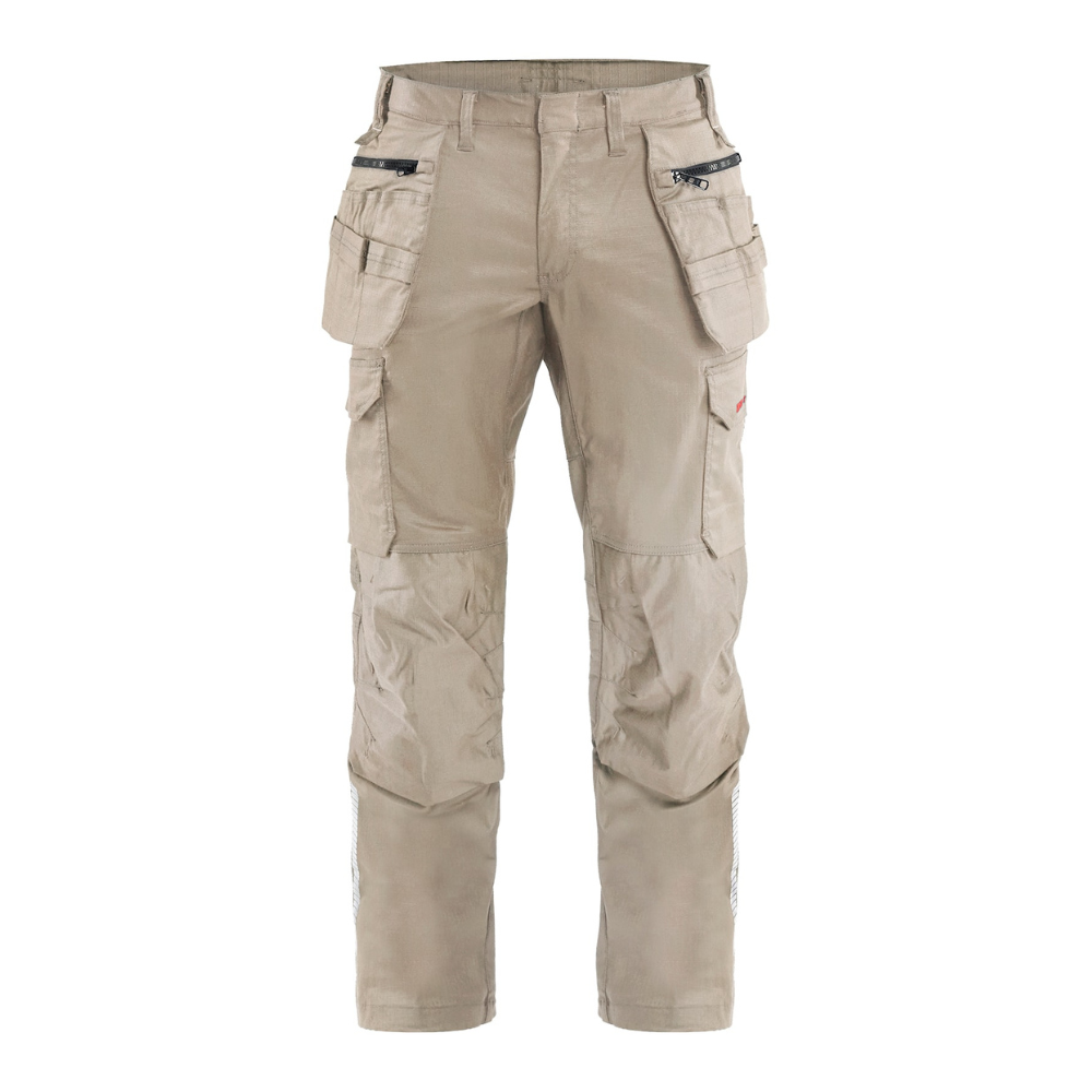 Blaklader FR Stretch Utility Khaki Pants from GME Supply